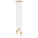 Buy Cluster Pendants Australia Paco Cluster Pendant 3 Lights Brass Metal - 2112063035