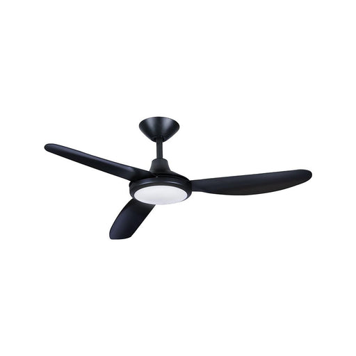 Buy DC Ceiling Fans With Light Australia Polar DC Ceiling Fan 56" with LED Matt Black Polymer Blades - P3BL586