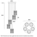 Buy Cluster Pendants Australia QUILO Cluster Pendant 5 Lights Black Smoke - QUILO PE5-BKSM