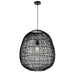 Buy Pendant Lights Australia Rana Pendant Light W500mm Black Rattan - RANA PE50-BK