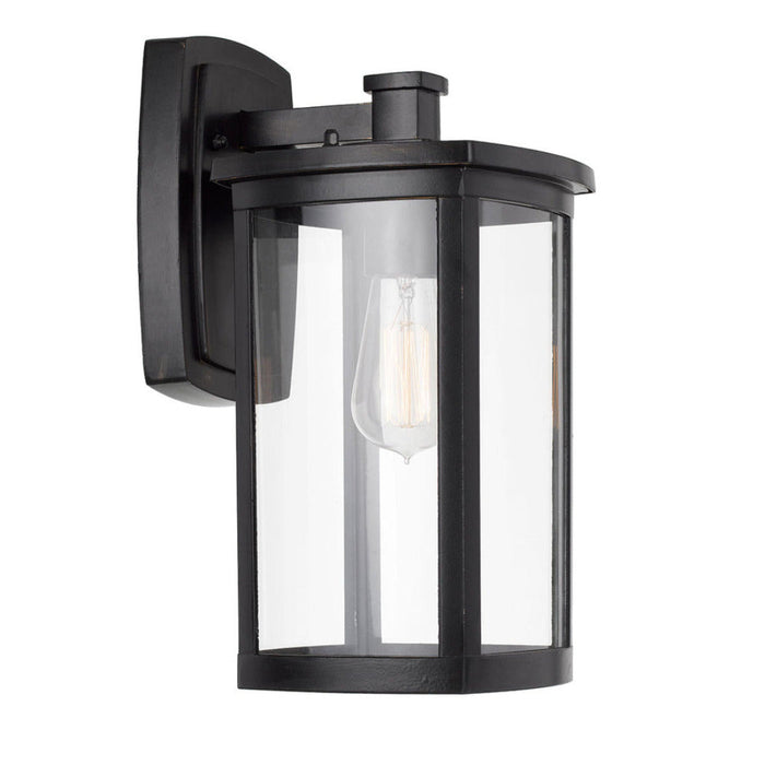 Buy Exterior Wall Lights Australia Reese 1 Light Wall Light Large Black - REESE EX18-BK