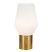 Buy Table Lamps Australia Rene 1 Light Table Lamp Opal Matt, Antique Gold RENE TL20-OM+AG