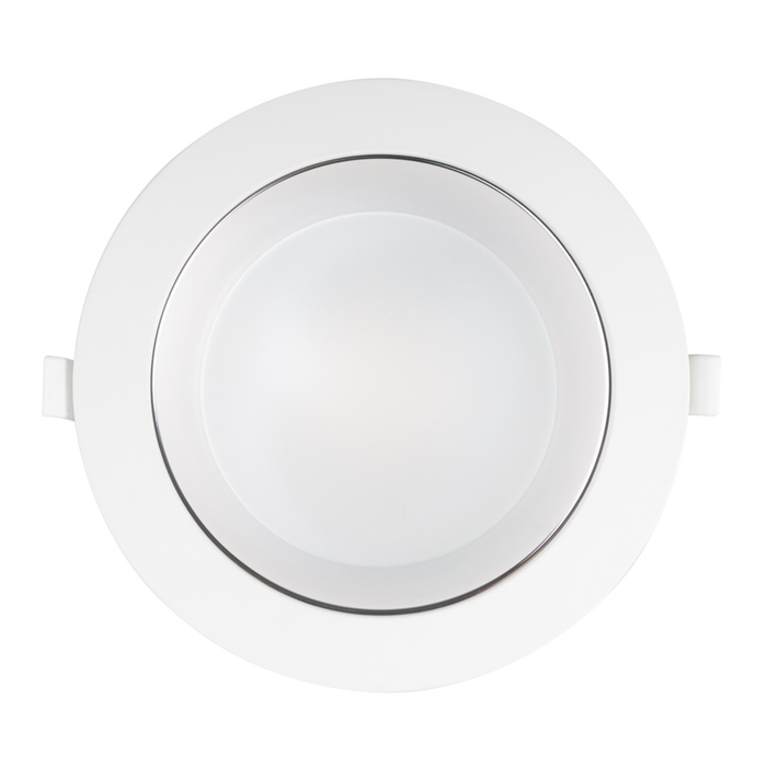 Buy Recessed LED Downlights Australia Penmark Recessed LED Downlight W114mm 80° White Aluminium TRI Colour - S9081D10TC/WH
