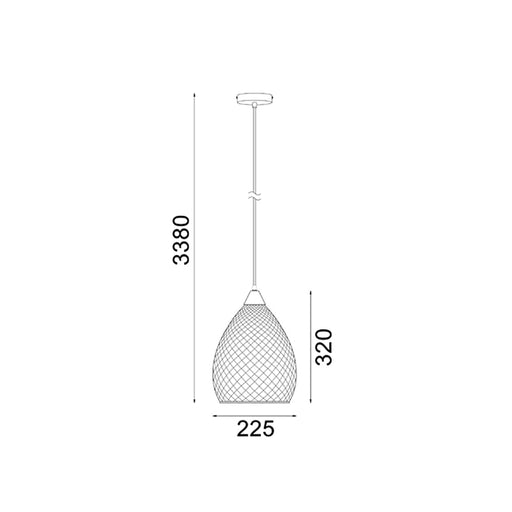 Buy Pendant Lights Australia RICTUS Gold Ellipse Glass Shape With Quadrilateral Segments 1 Light Pendant - RICTUS4