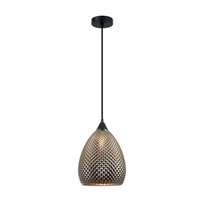 Buy Pendant Lights Australia RICTUS Gold Ellipse Glass Shape With Quadrilateral Segments 1 Light Pendant - RICTUS4