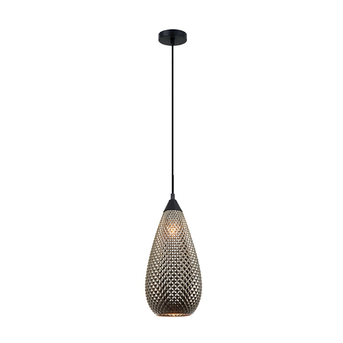 Buy Pendant Lights Australia RICTUS Gold Tear Drop Glass Shape With Quadrilateral Segments 1 Light Pendant - RICTUS6