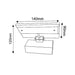 Buy Wall Sconce Australia City Wall Sconce 2 Lights Matt White Iron / Aluminium 3000K - RIOG2