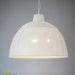 Buy Pendant Lights Australia Riva Extra Large 3 Light Perforated Iron Dome Pendant- Matt White - ZAF10501