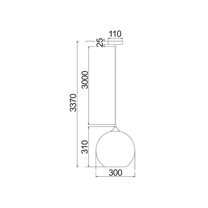 Buy Pendant Lights Australia Interior Glass 1 Light Pendant Satin Chrome - ROCHE2