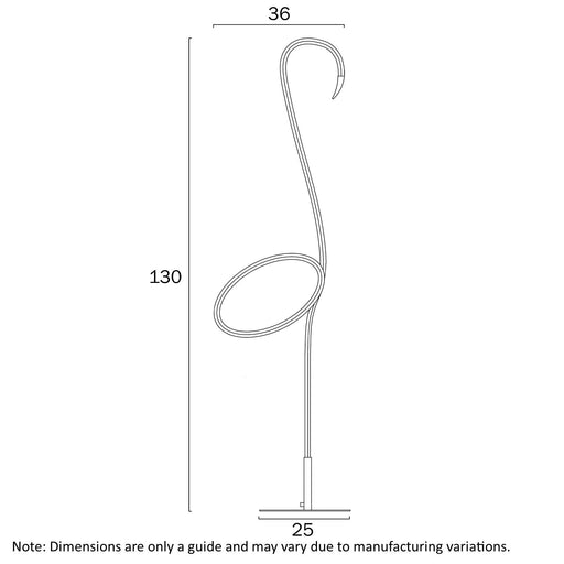 Buy Floor Lamps Australia ROSEUS Flamingo Floor Lamp Black RGB - ROSEUS FL-BK