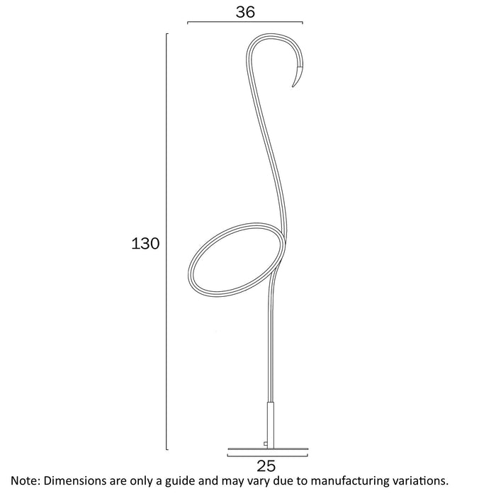 Buy Floor Lamps Australia ROSEUS Flamingo Floor Lamp Black RGB - ROSEUS FL-BK