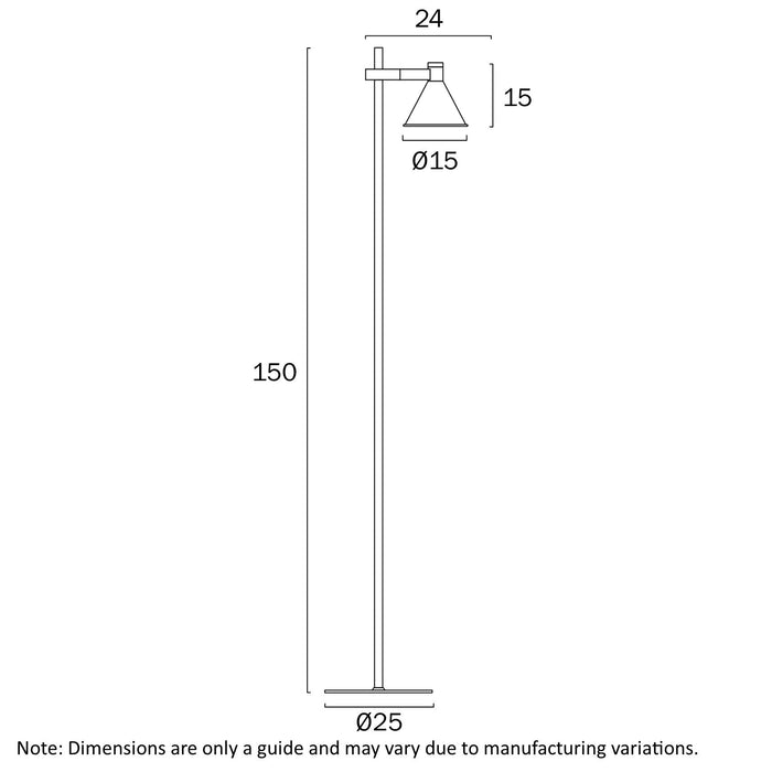 Rosner Iron Floor Lamp Black - ROSNER FL-BK