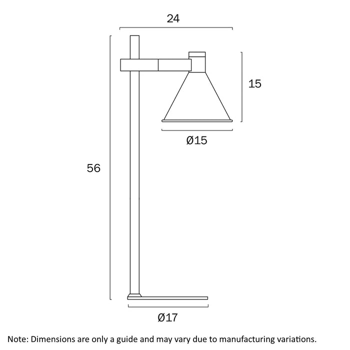 Rosner Iron Table Lamp Black - ROSNER TL-BK