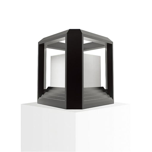 Buy Pillar & Pedestal Lights Australia RUBIK Exterior Pillar Mount LED Light Black 20W 3000K IP65 - RUBIK1