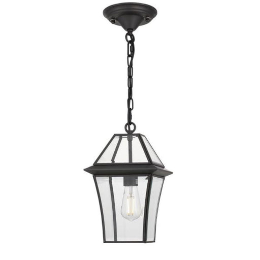 Buy Outdoor Pendant Lights Australia Rye 20 1 Light Pendant Black, Clear RYE PE20-BK