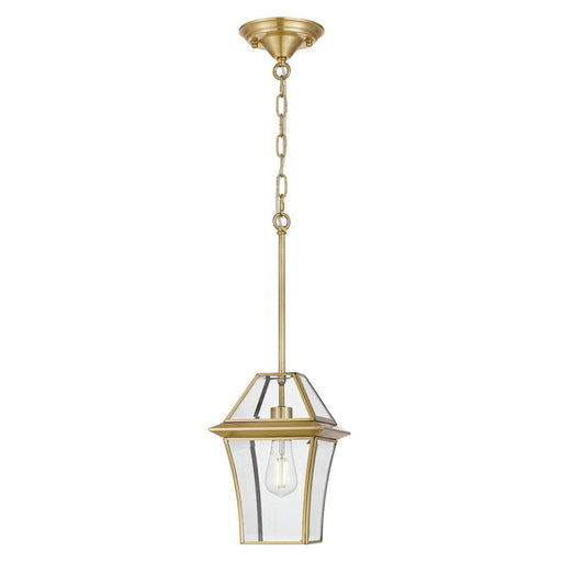 Buy Outdoor Pendant Lights Australia Rye 20 1 Light Pendant Brass, Clear RYE PE20-BRS