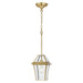 Buy Outdoor Pendant Lights Australia Rye 20 1 Light Pendant Brass, Clear RYE PE20-BRS