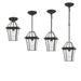 Buy Outdoor Pendant Lights Australia Rye 27 3 Light Pendant Black & Clear - RYE PE27-BK