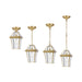 Buy Outdoor Pendant Lights Australia Rye 27 3 Light Pendant Brass & Clear - RYE PE27-BRS