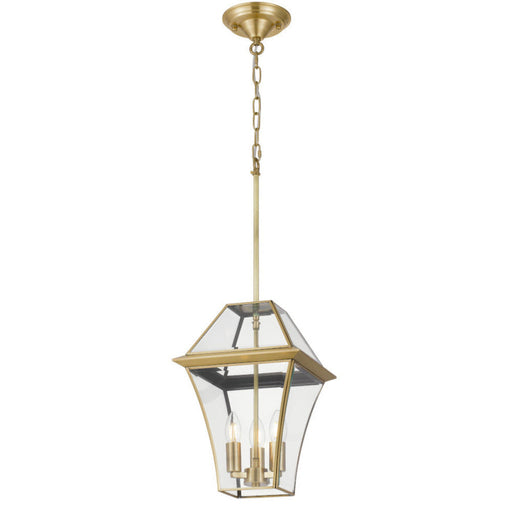 Buy Outdoor Pendant Lights Australia Rye 27 3 Light Pendant Brass & Clear - RYE PE27-BRS