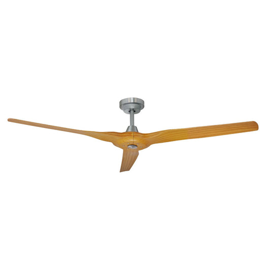 Buy DC Ceiling Fans Australia Radical 3 DC Ceiling Fan 60" Brushed Aluminium Bamboo Polymer Blade - R323