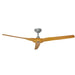 Buy DC Ceiling Fans Australia Radical 3 DC Ceiling Fan 60" Brushed Aluminium Bamboo Polymer Blade - R323
