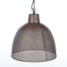 Buy Pendant Lights Australia Riva 1 Light Perforated Iron Dome Medium Pendant Antique Copper - ZAF10327