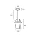 Buy Outdoor Pendant Lights Australia Rye 20 1 Light Pendant Brass, Clear RYE PE20-BRS