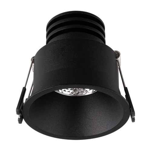 Buy Recessed LED Downlights Australia Unifit Fixed Recessed LED Downlight 10W Black Aluminium 3 CCT - S9008TC2BK