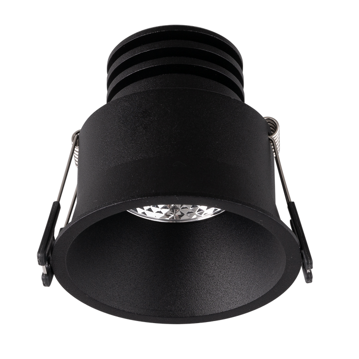 Buy Recessed LED Downlights Australia Unifit Fixed Recessed LED Downlight 10W Black Aluminium 3 CCT - S9008TC2BK