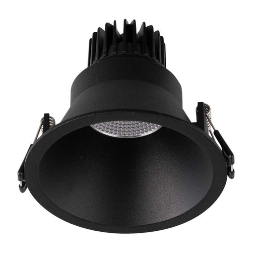 Buy Recessed LED Downlights Australia Unifit Recessed LED Downlight W102mm 8W Black Aluminium 3000K - S9011HC/BK