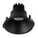 Buy Recessed LED Downlights Australia Unifit Recessed LED Downlight W102mm 8W Black Aluminium 3000K - S9011HC/BK