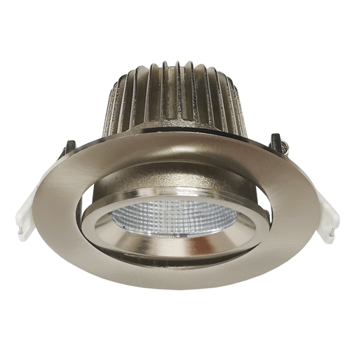Buy Recessed LED Downlights Australia Ecostar Recessed LED Downlight 9W Satin Nickel Aluminium 3 CCT - S9046TC/SN
