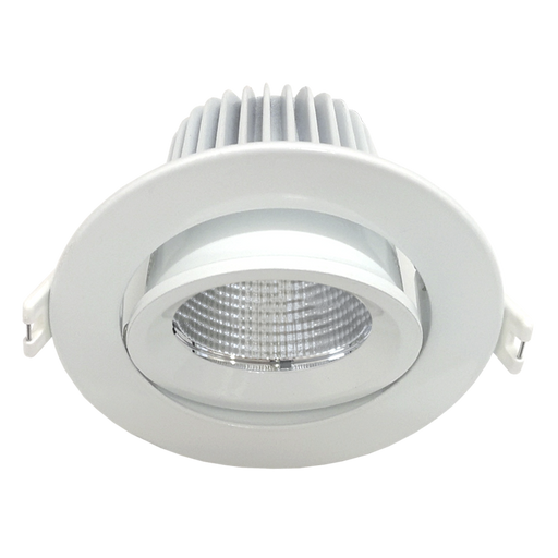 Buy Recessed LED Downlights Australia Ecostar Recessed LED Downlight 9W White Aluminium 3 CCT - S9046TC/WH