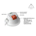 Buy Recessed LED Downlights Australia Wave Recessed LED Downlight With Sensor 9W White Polycarbonate 3 CCT - S9065TC/MS