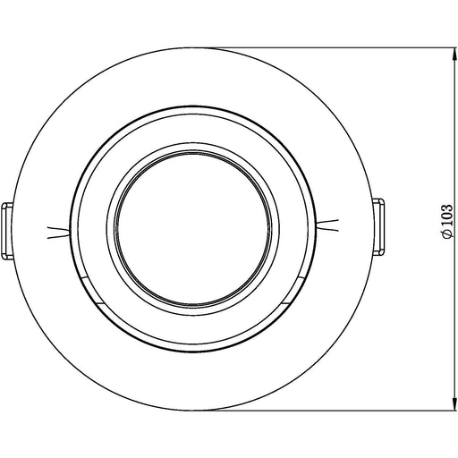Buy Recessed LED Downlights Australia Ecostar II Recessed LED Downlight 10W White Aluminium 3 CCT - S9146TC2WH