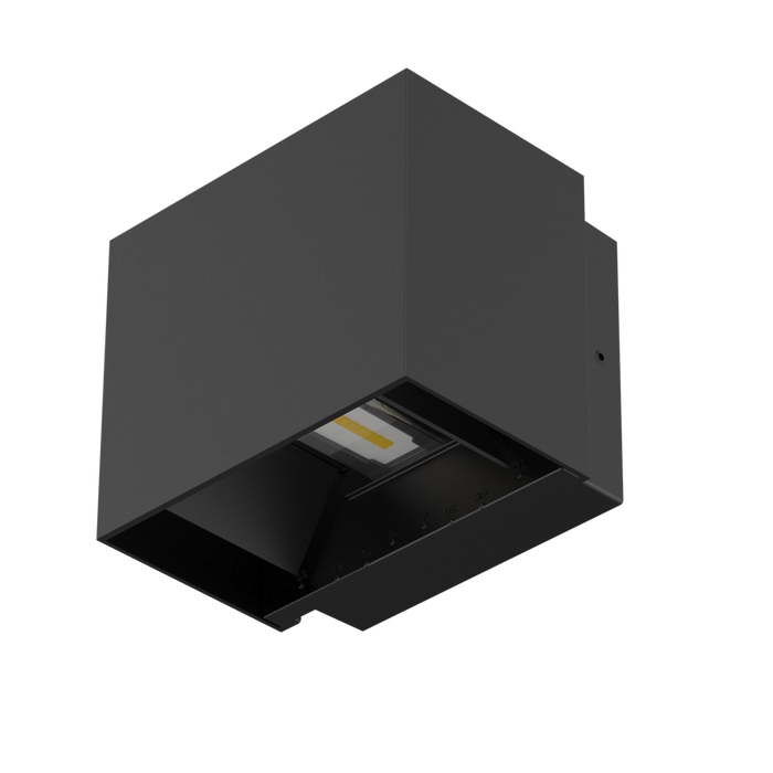 Buy Up / Down Wall Lights Australia CUBE II S9320 Surface Mounted Exterior LED Wall Light Black 10W 5000K IP65 - S9320NDL/BK