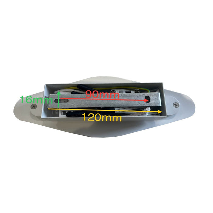 Santiago Oval Wall Light White Metal 3CCT - SANTIAGO