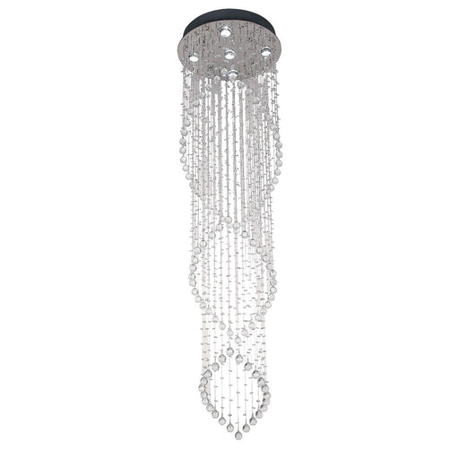 Buy Pendant Lights Australia Savina 5 Light Pendant 1800mm Chrome/Clear SAVINA PE18-CH