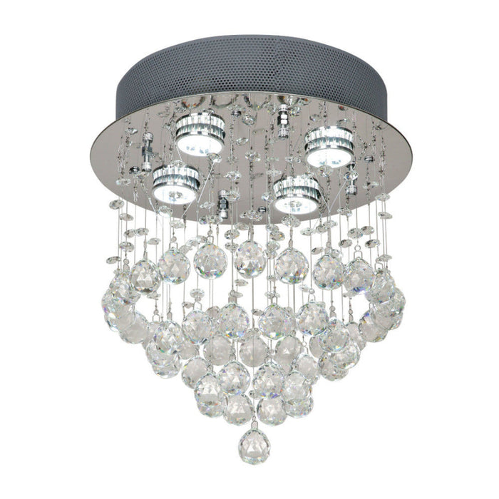 Buy Flush Mount Lights Australia Savina 4 Light 320mm Flush Mount Chrome & Clear - SAVINA CTC32-CH
