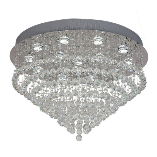 Buy Flush Mount Lights Australia Savina 14 Light 730mm Flush Mount Chrome & Clear - SAVINA CTC73-CH