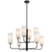 Buy Pendant Lights Australia Sepring 8 Lights Pendant Lights Black Metal - SEBRING PE8-BKO