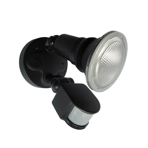 Buy Security Wall Lights Australia SEC Surface Mounted LED PAR30 1 Light Black Security Light With Sensor IP44 - SEC01S