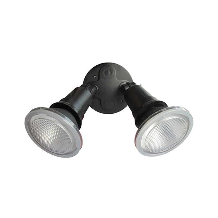 Buy Security Wall Lights Australia SEC Surface Mounted LED PAR30 2 Light Black Security Light IP44 - SEC02
