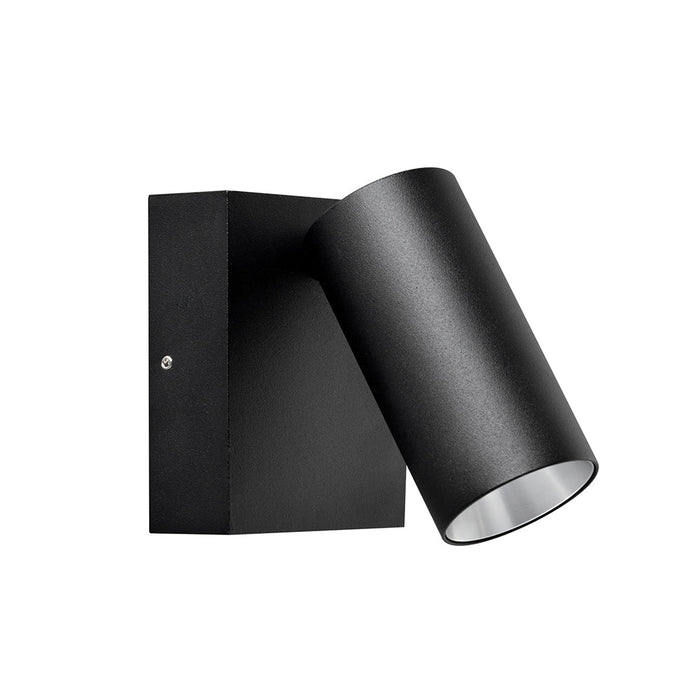 Buy Exterior Wall Lights Australia SEC Exterior Wall Spot Light Matt Black Aluminium 3CCT - SEC06