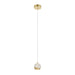 Buy Pendant Lights Australia SEGOVIA Pendant Light Gold Clear 3000K - SEGOVIA PE1-GD