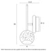 Buy Wall Sconce Australia SEGOVIA Wall Sconce Gold 3000K - SEGOVIA WB-GD