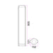 Buy Bollard Lights Australia SEKER Exterior LED Bollard Light Dark Grey 13W 3000K IP65 800mm - SEKER3