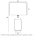 Buy Table Lamps Australia SENECA Table Lamp White Gold - SENECA TL-WHGD