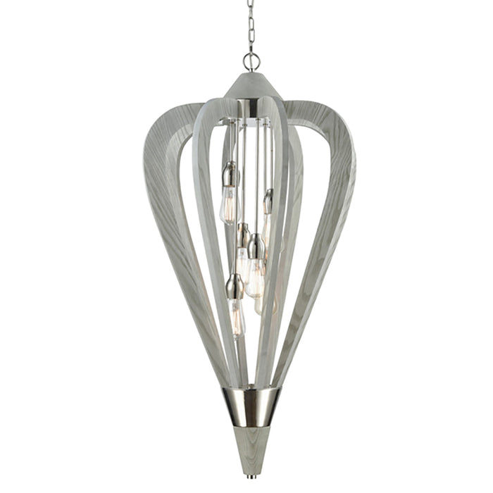 Buy Pendant Lights Australia SENORITA Winter Moss Wood 6 Light Pendant Large - SENORITA6